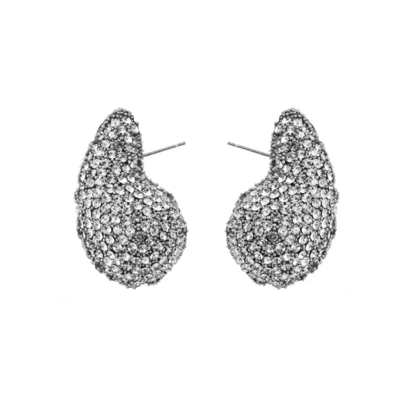 aretes gotas kim k silver