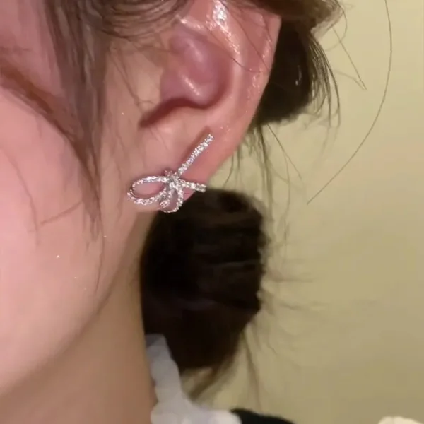 aretes lazito zircon silver - Imagen 2