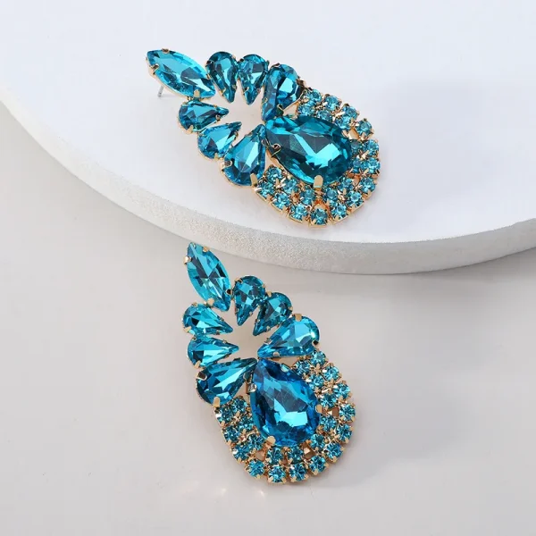 aretes waterdrops turquesa - Imagen 2