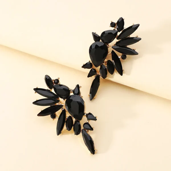aretes parrot glass drill negros