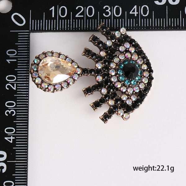 aretes ojo turco champagne - Imagen 3