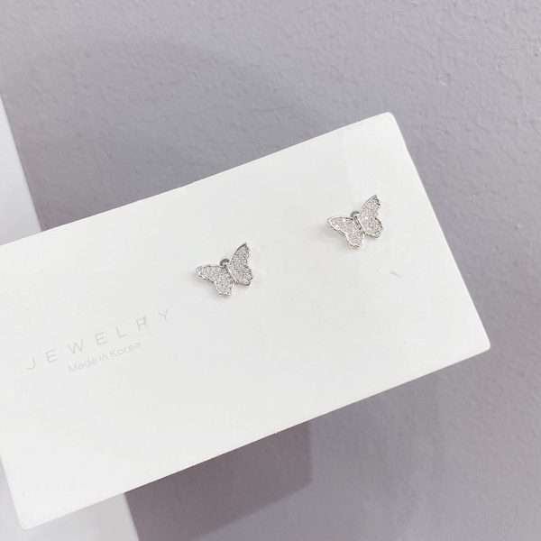 aretes Mariposas silver