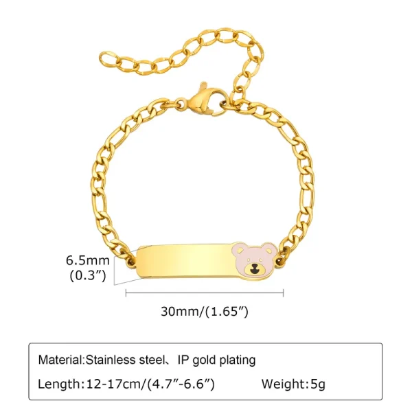 pulsera bebe steel osito - Imagen 2