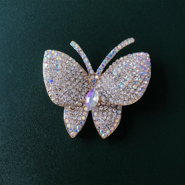 Broche mariposa zircon tornasol - Imagen 2
