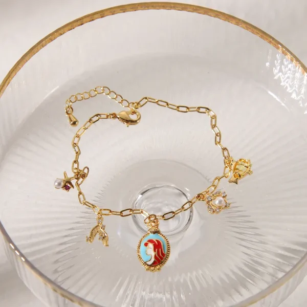 pulsera sirenita cartoon