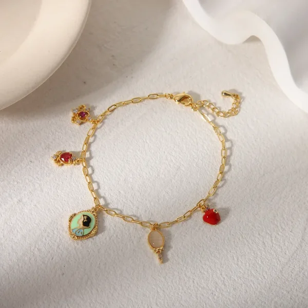 pulsera blanca nieves cartoon