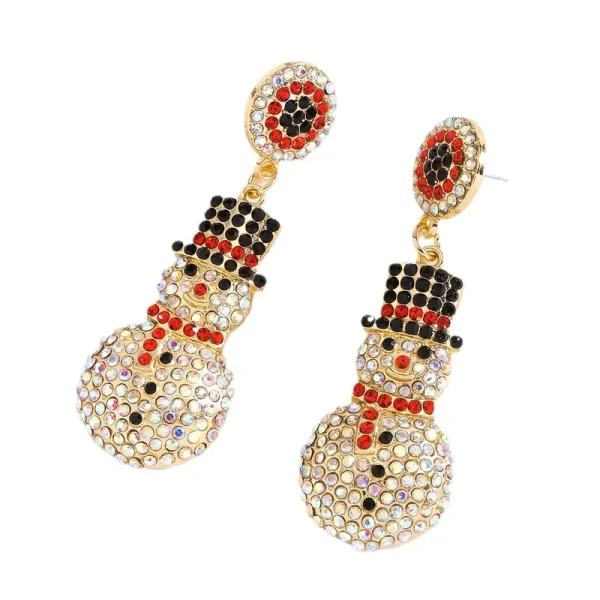 aretes xmas snowman - Imagen 2