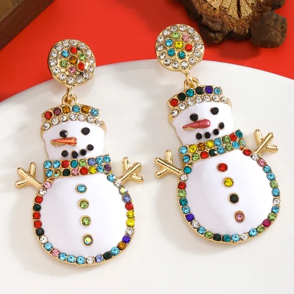 aretes xmas snowan blancos