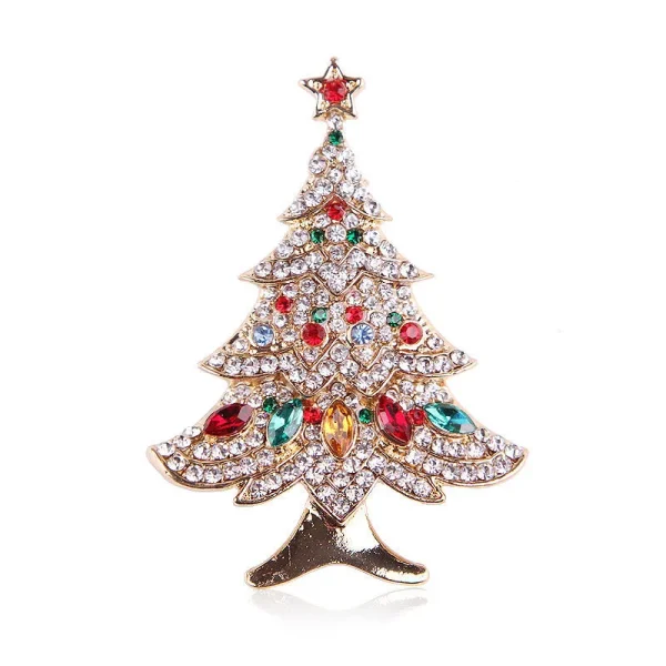 Broche xmas arbolito de navidad colores