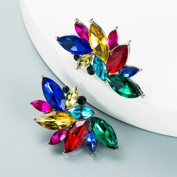 aretes hojas olive colores - Imagen 2