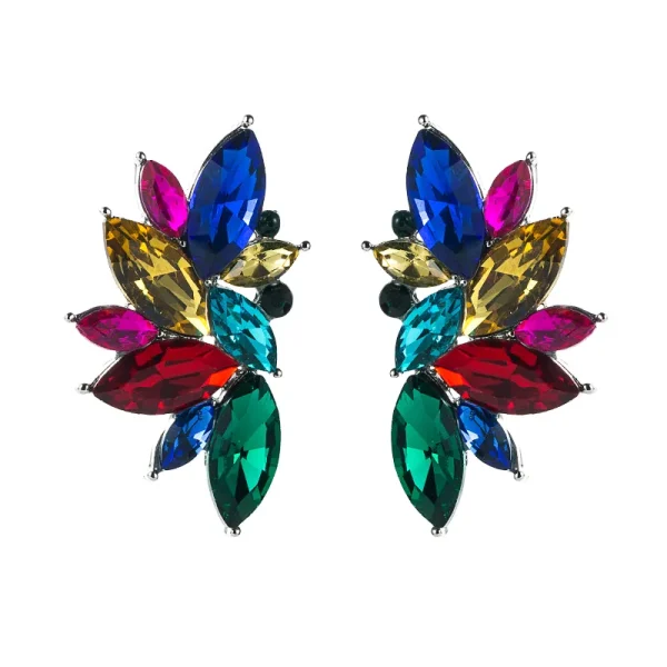 aretes hojas olive colores