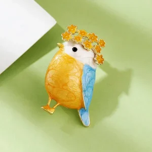 Broche pajarito bird amarillo