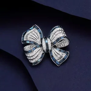 Broche lazo azul