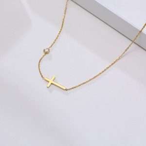 cadena crucifijo mini steel