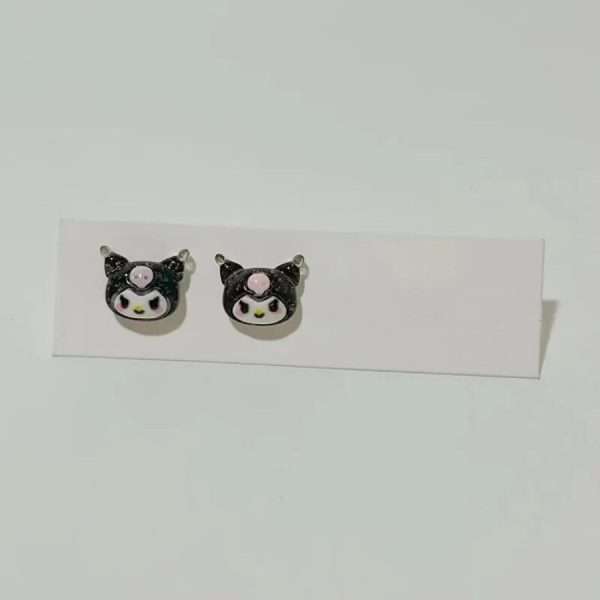 aretes Kuromi negros