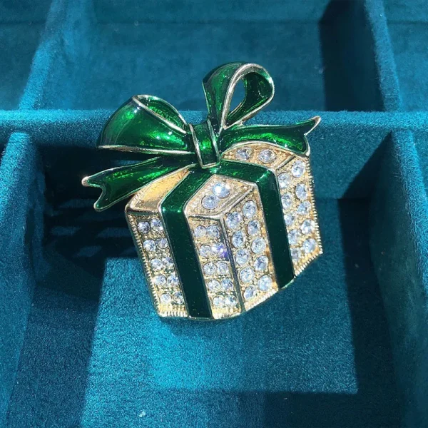 Broche xmas regalito verde