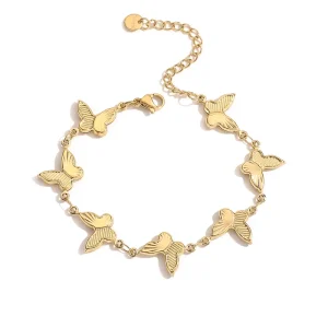 pulsera mariposas steel