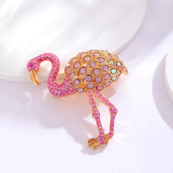 Broche flamingo pink