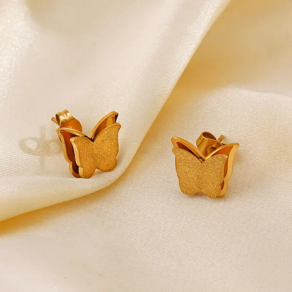 aretes Mariposa steel