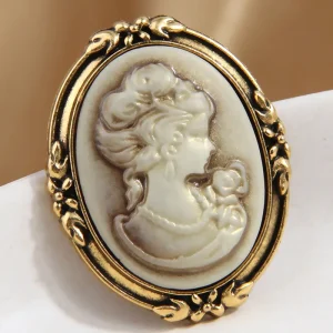 Broche camafeo