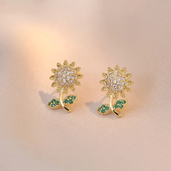 aretes girasol