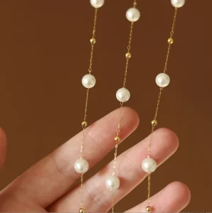 cadena perlas bolitas