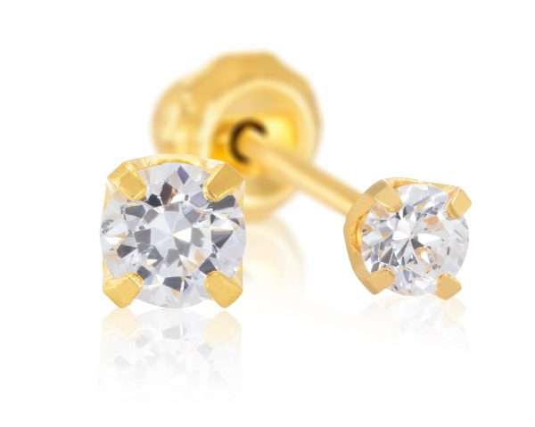 aretes (par) hipoalergénicos Inverness Mini zircón 2 MM  / cod 37C