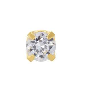 arete (1) hipoalergénico Inverness Mini zircón 2 MM  / cod 37C